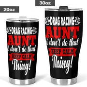 drag racing aunt tumbler