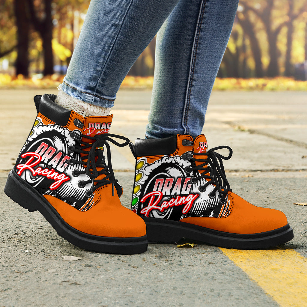 Drag Racing All-Season Boots orange