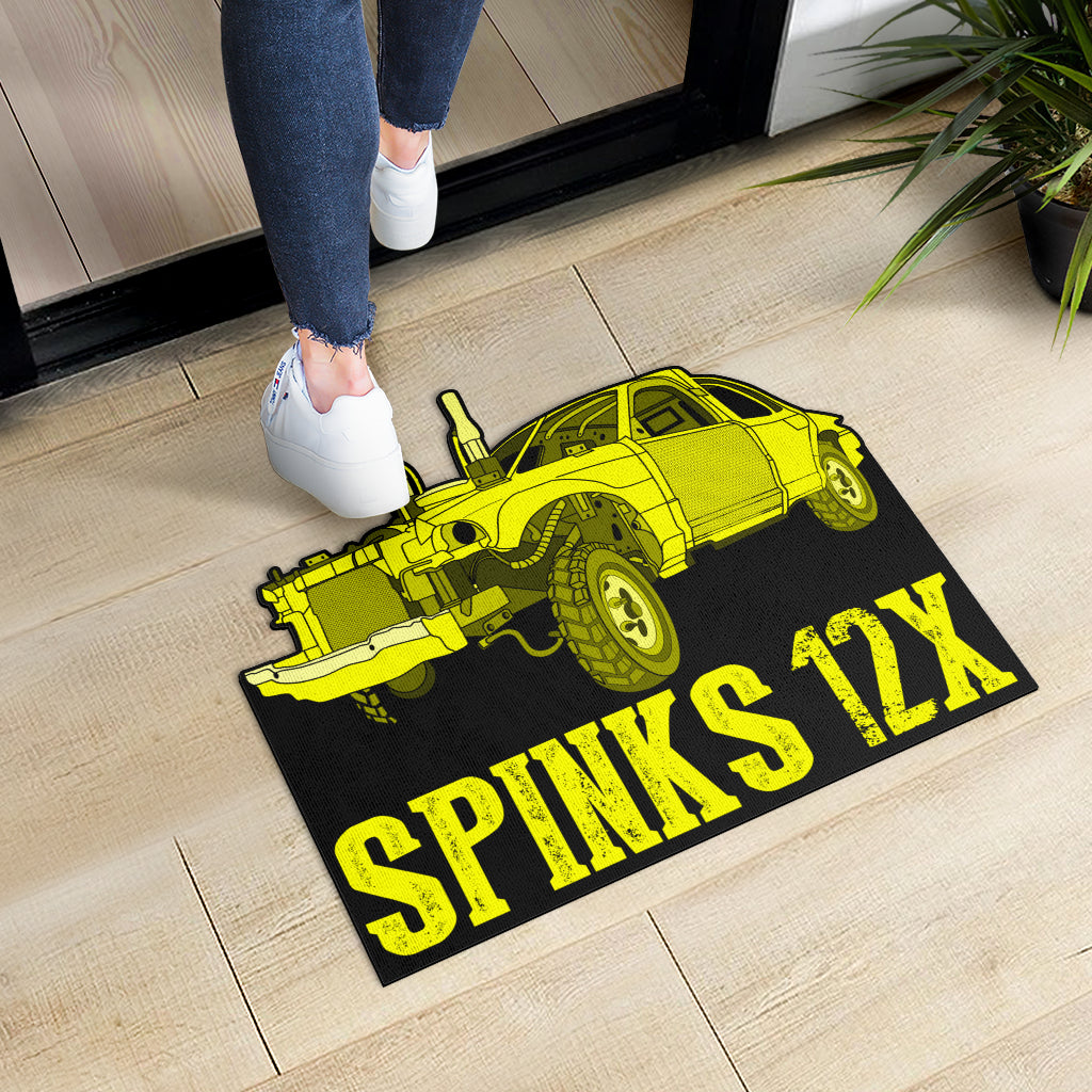 Custom Shaped Demolition Derby Door Mat