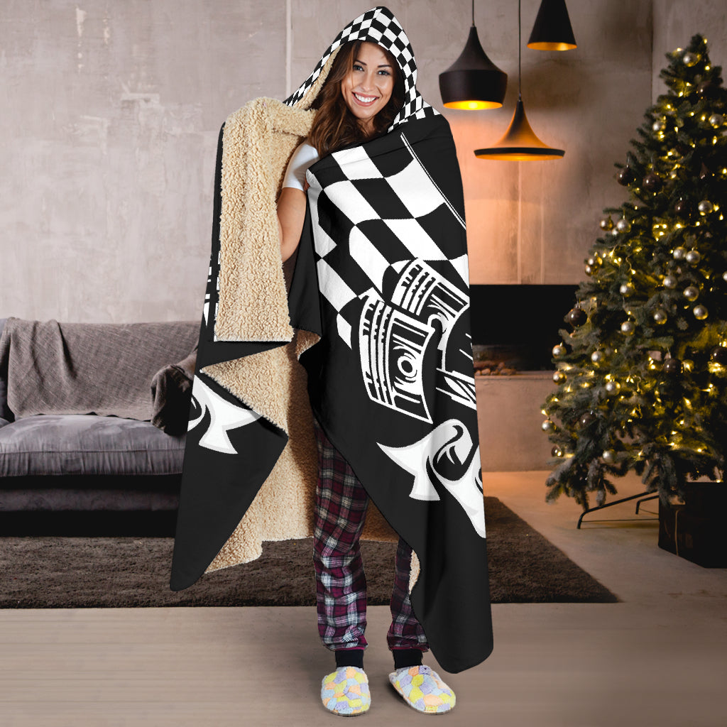 Racing Forever Hooded Blanket