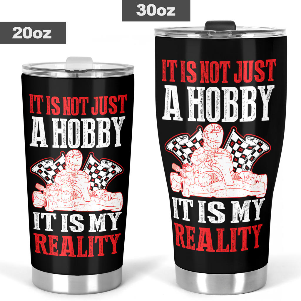 go kart racing tumbler