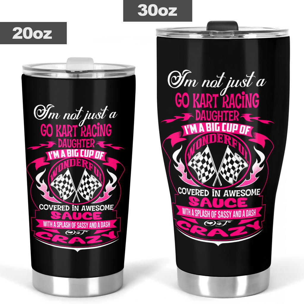 Go Kart Racing Daughter Tumbler