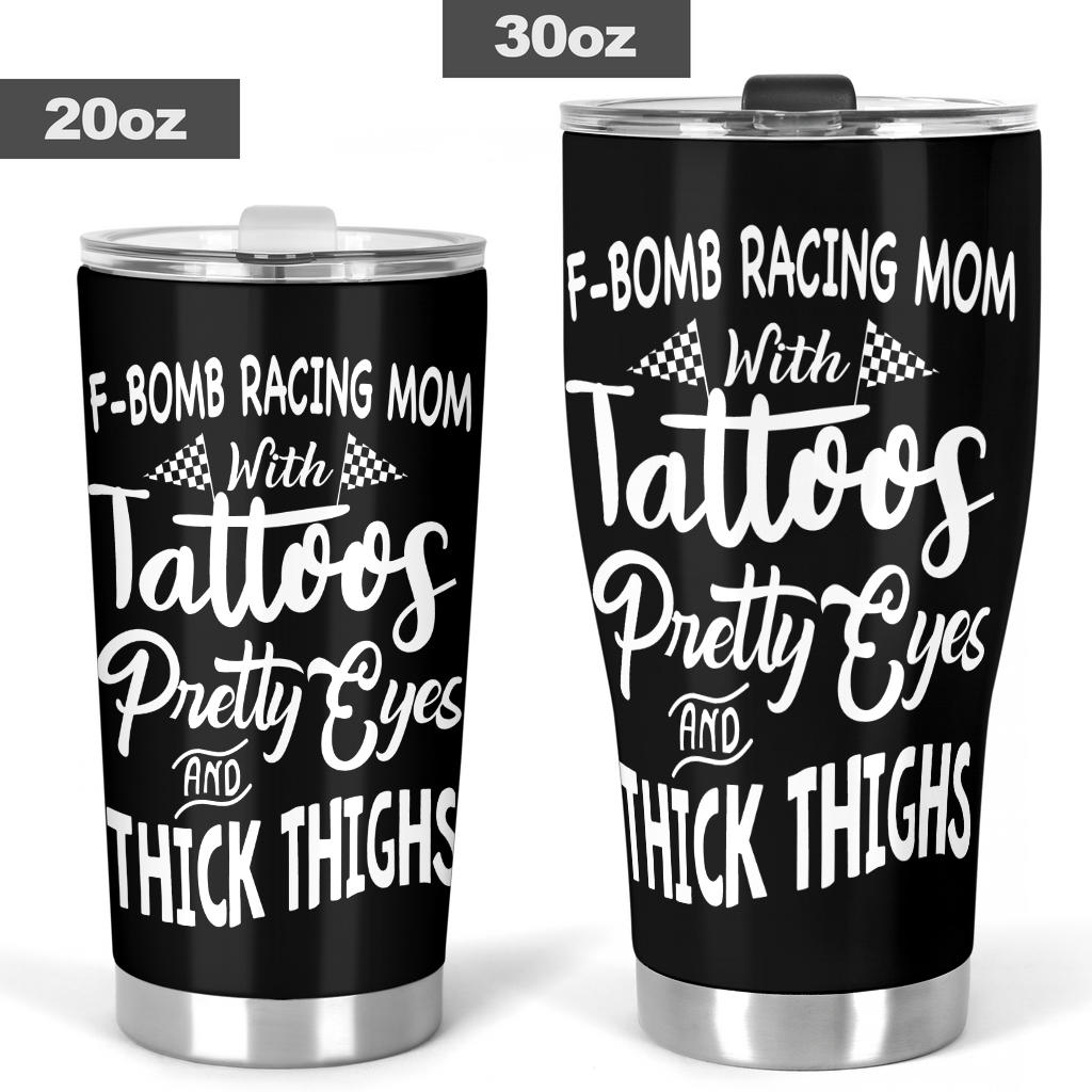 racing mom tumbler