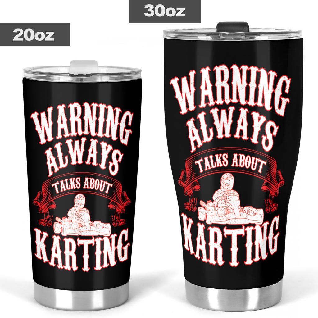 go kart racing tumbler