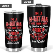 go kart racing mom tumbler