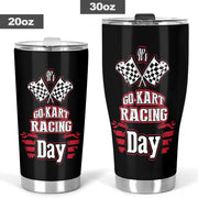 go kart racing tumbler