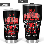 go kart racing girl tumbler