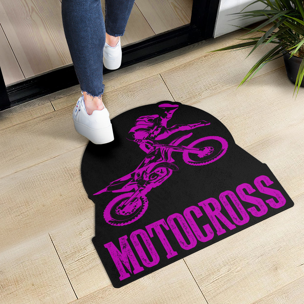 Custom Shaped Motocross Door Mat