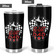 Go-kart racing dad tumbler