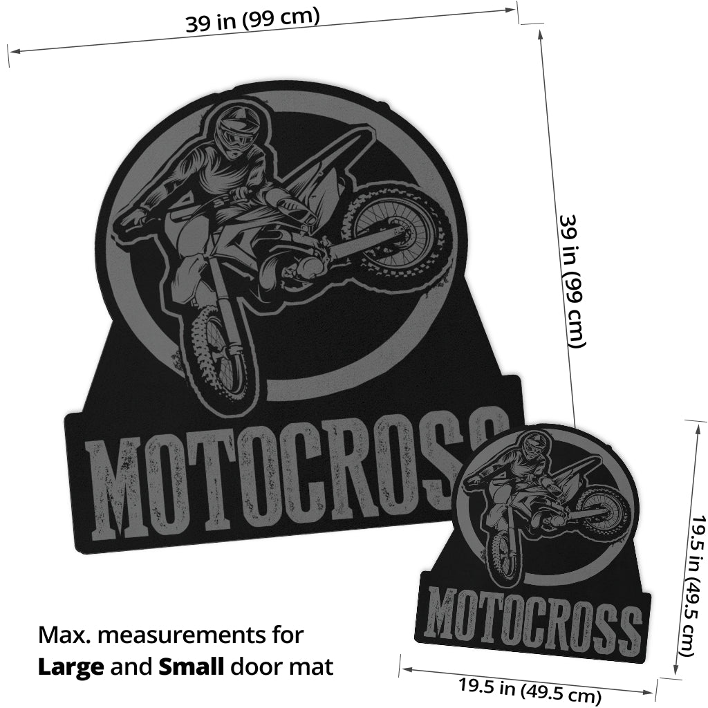 Custom Shaped Motocross Door Mat