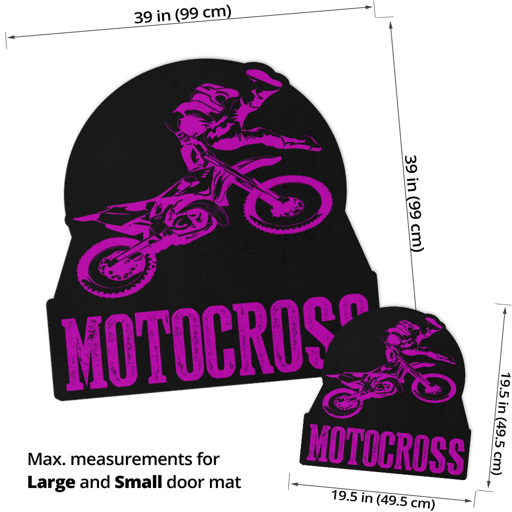 Custom Shaped Motocross Door Mat