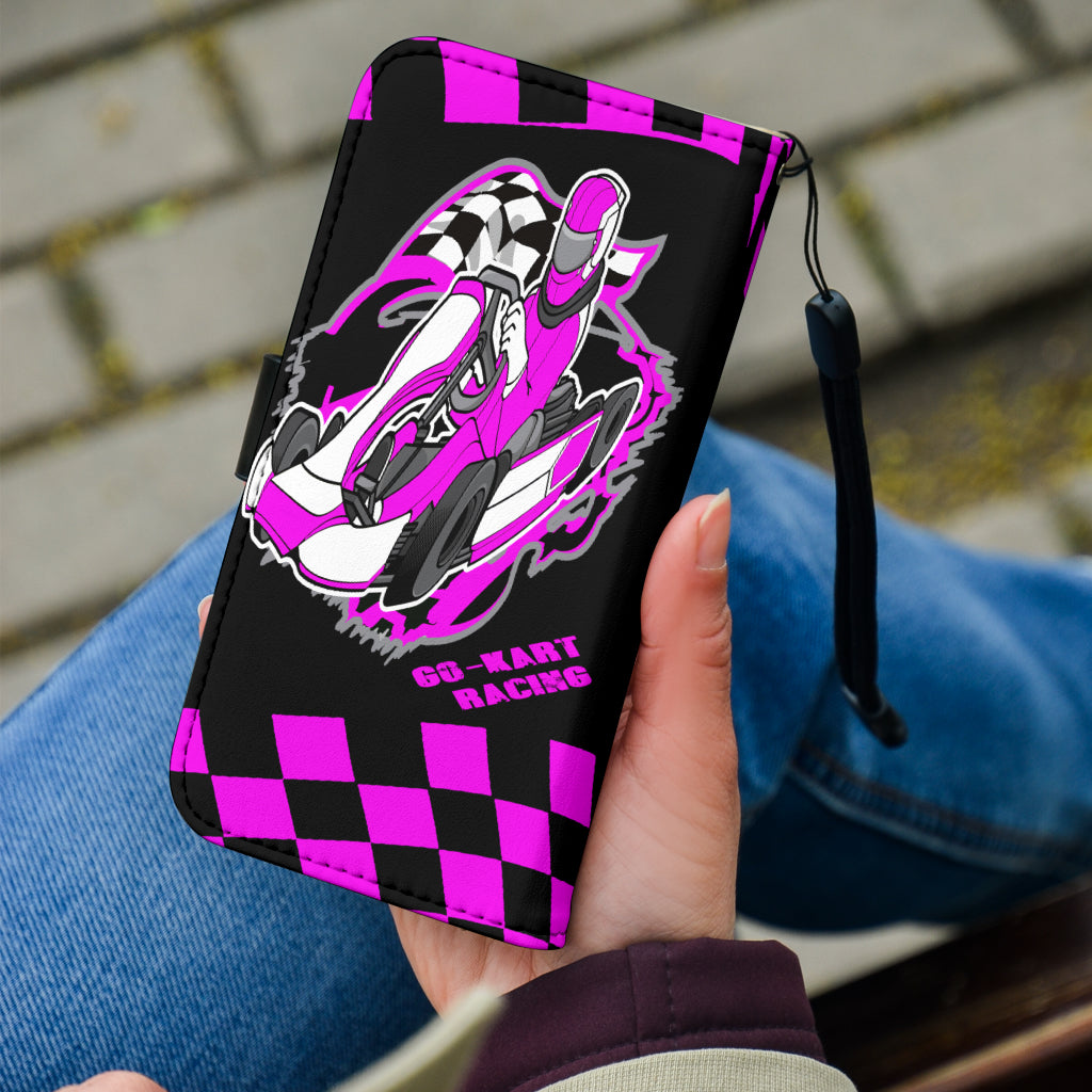 Go Kart Racing wallet phone case