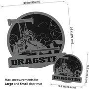 Custom Shaped Dragster Door Mat