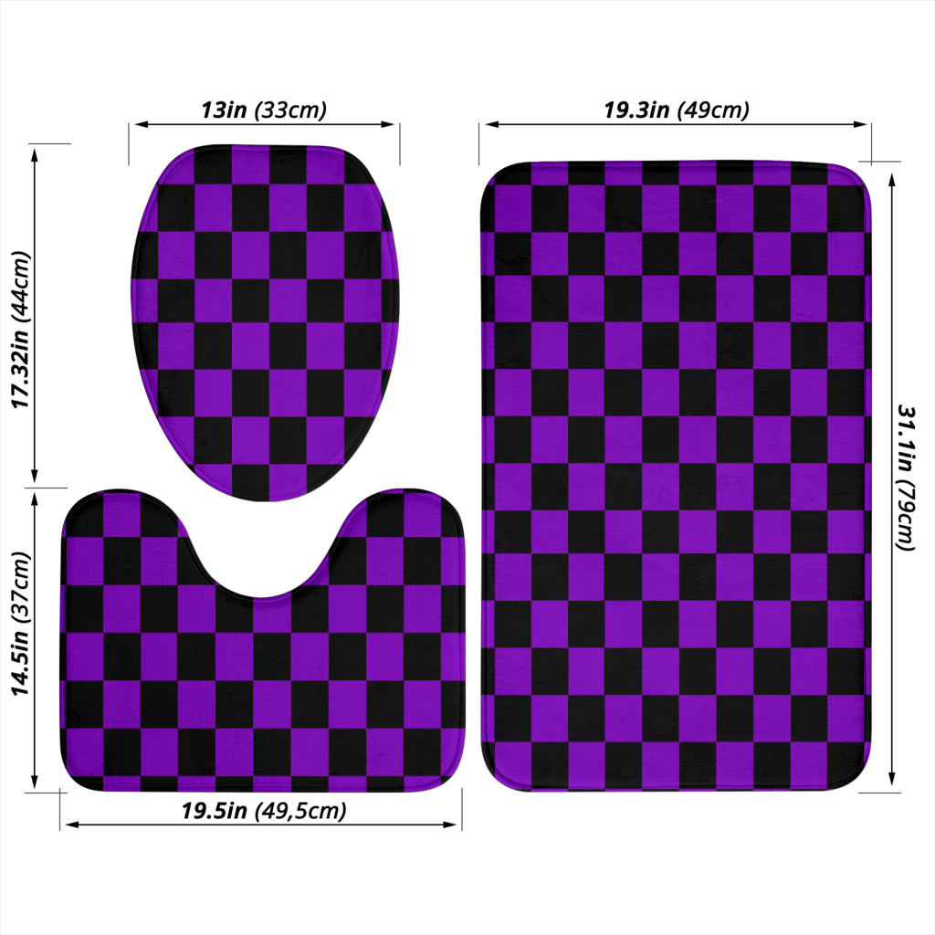 Racing Checkered Bathroom Set