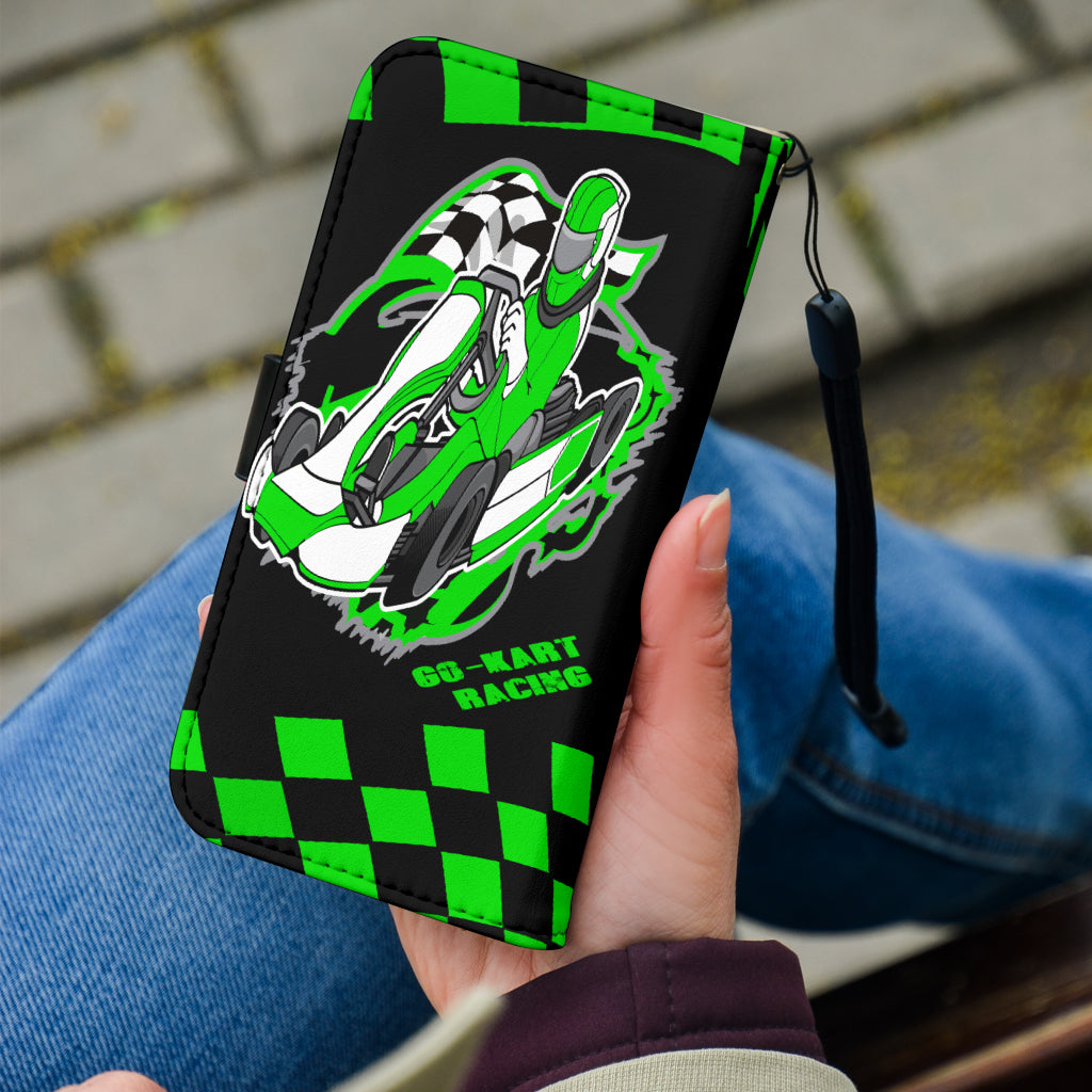 Go Kart Racing wallet phone case