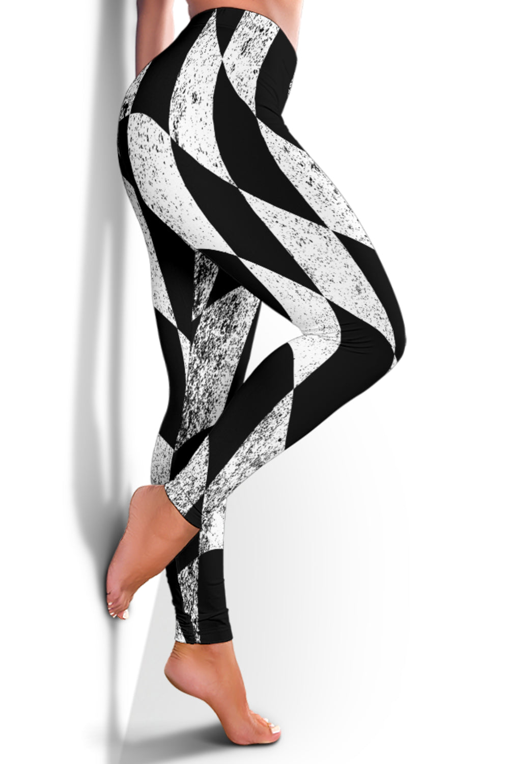 Racing Dirty Checkered Flag Leggings