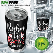 racing girl tumbler