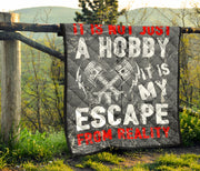 IIt Is Not Just A Hobby it's my escape from reality Drag Racing Premium Quilt