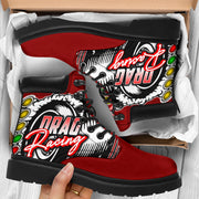 Drag Racing All-Season Boots red
