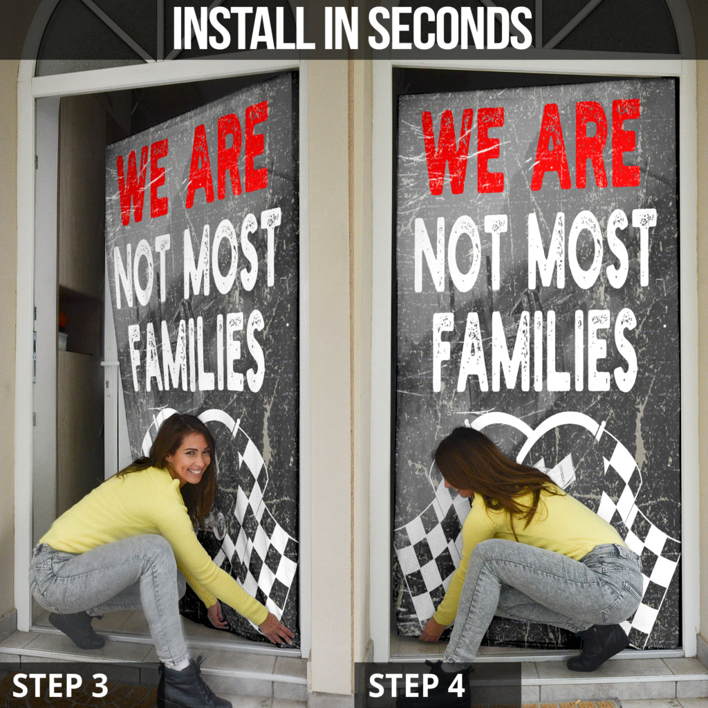 We Are Not Most Families Sprint Car Door Sock