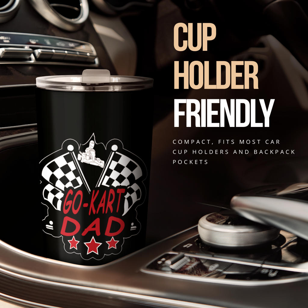 Go-kart racing dad tumbler