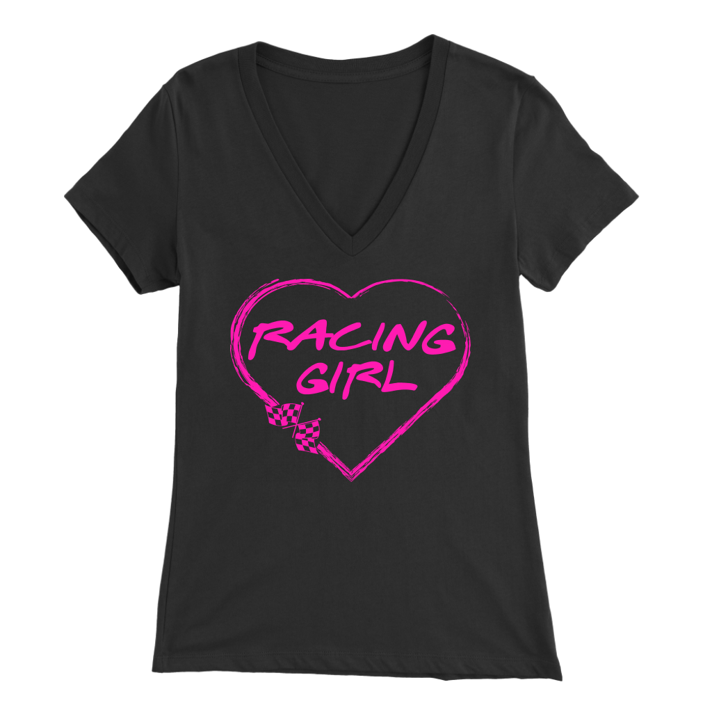 Racing Girl Heart Pink Version T-Shirts!