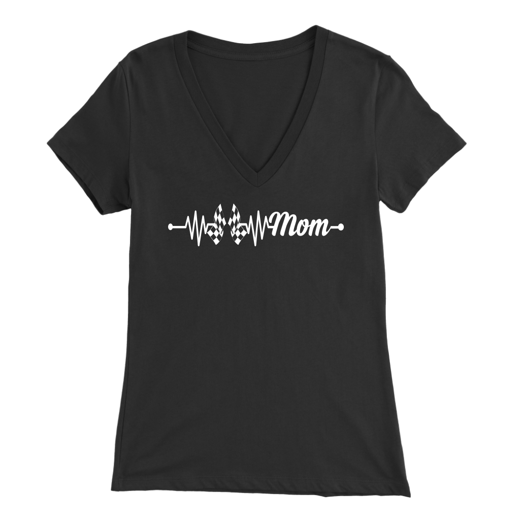 Racing Mom Heartbeat T-Shirts