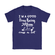 drag racing women's t-shirts