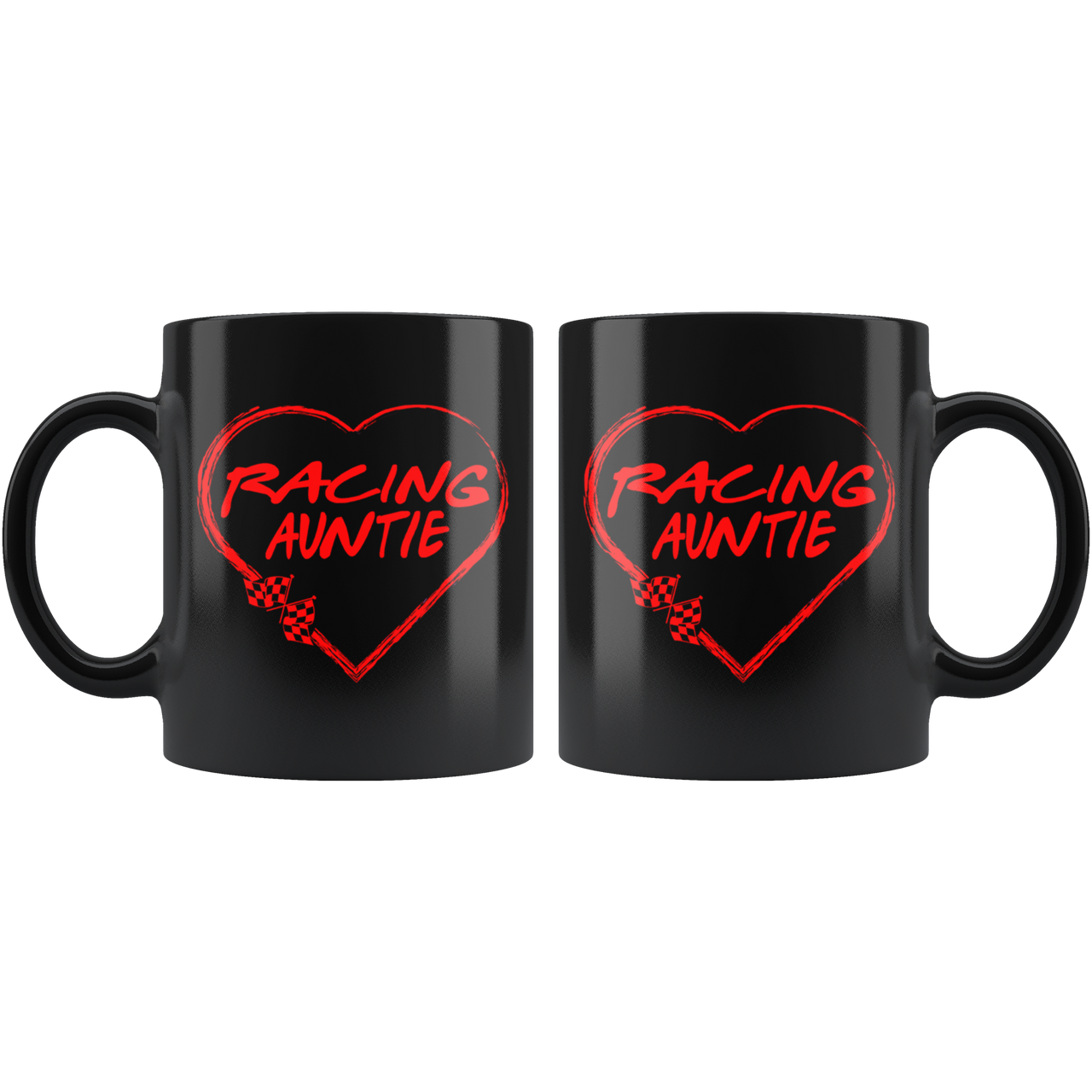 Racing Auntie Heart Mug!