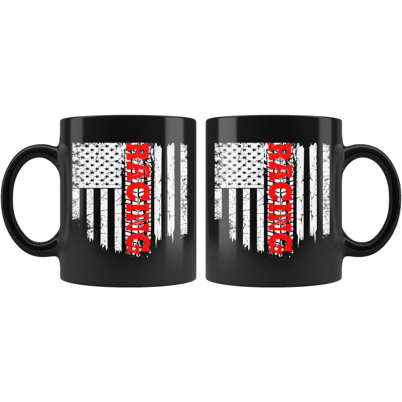 Racing US Flag RedV Mug!