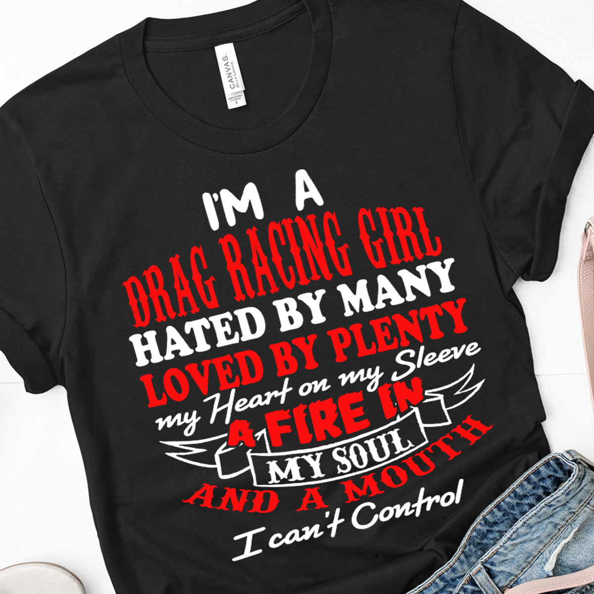 drag racing girl t-shirts