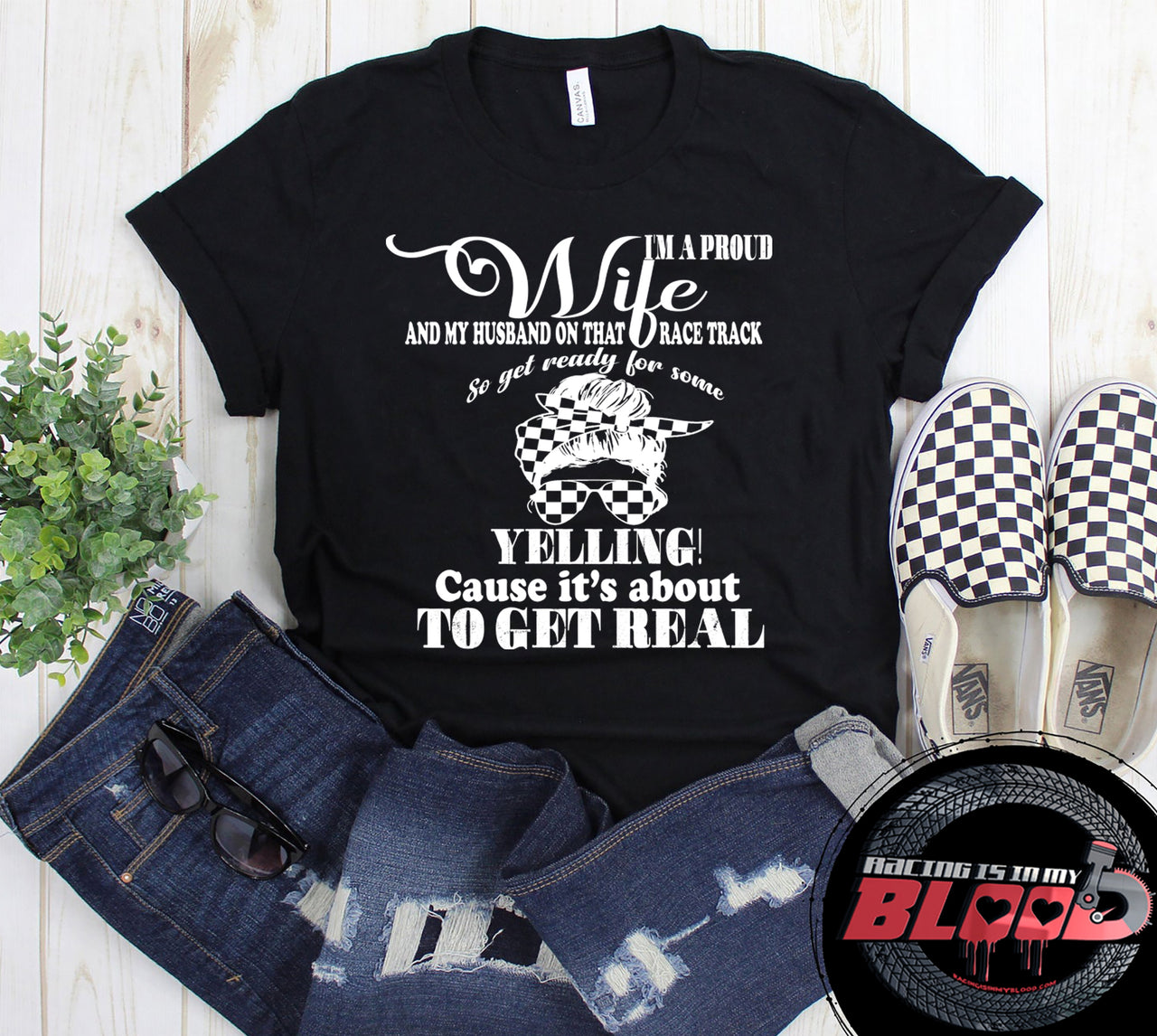 racing wife t-shirts
