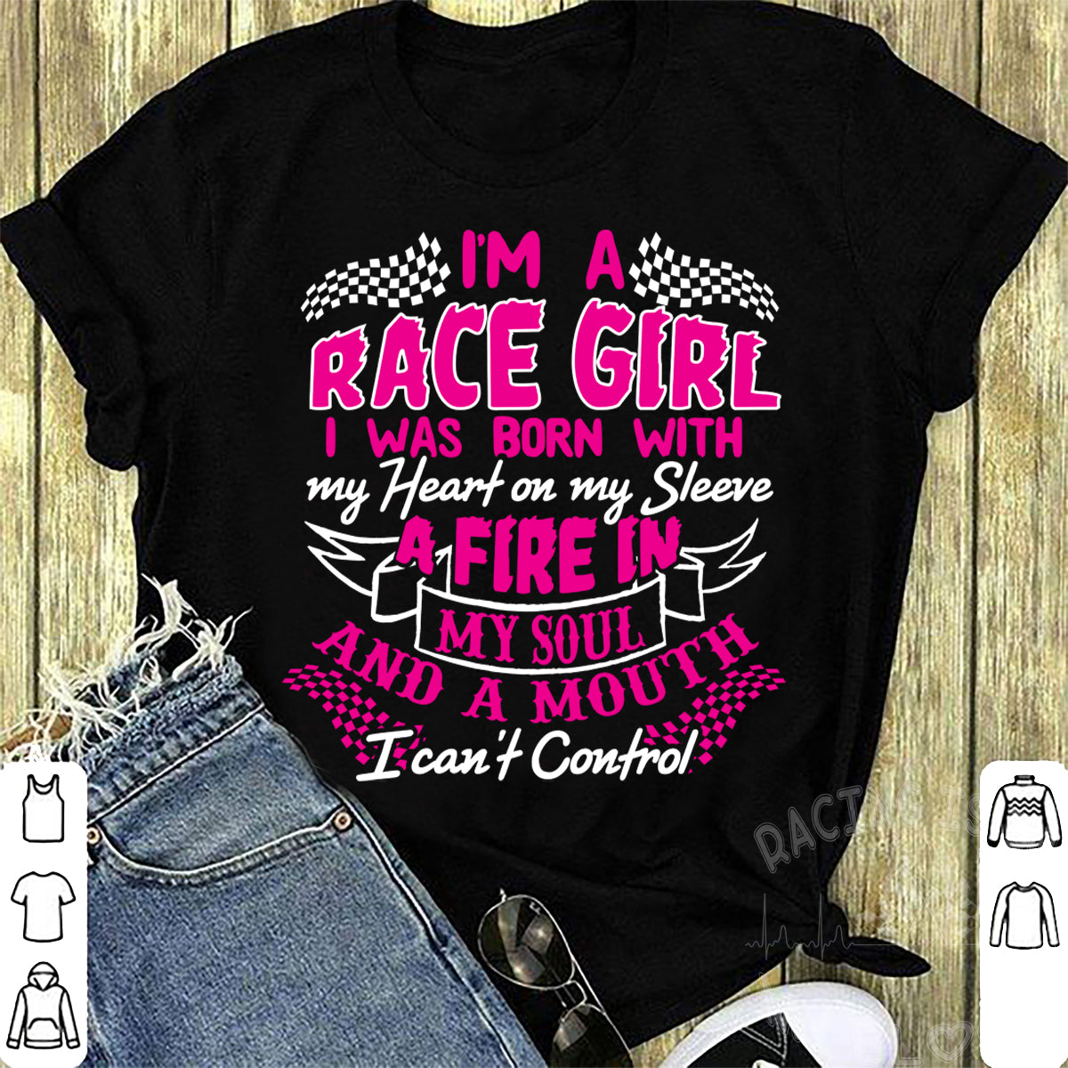 racing girl t-shirts