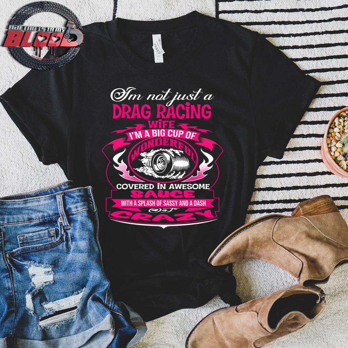 drag racing wife t-shirts