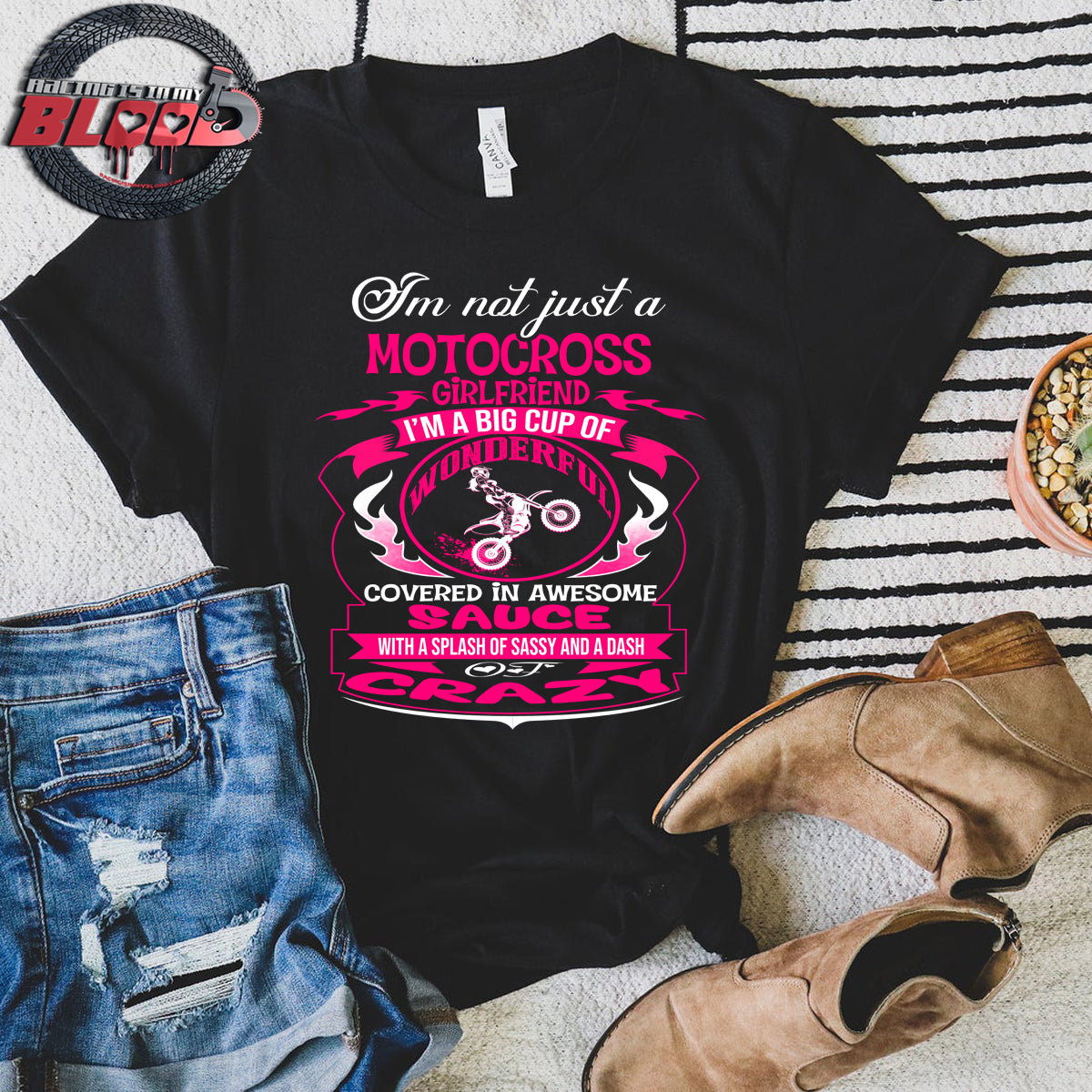 motocross girlfriend t-shirts
