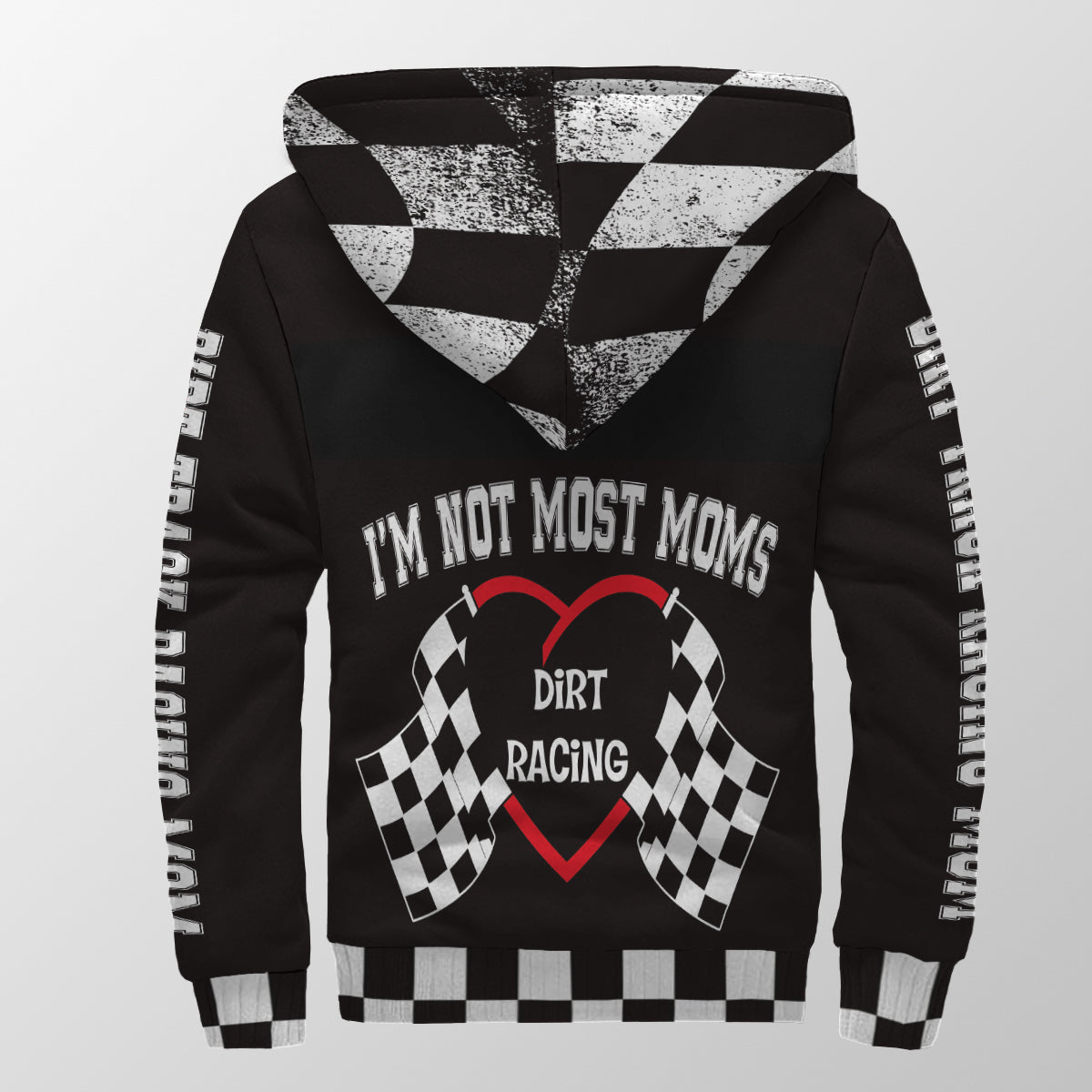 Dirt Track Racing Mom Sherpa Jacket