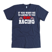 Funny racing quote t-shirt hoodie and apparel for motorsports fans