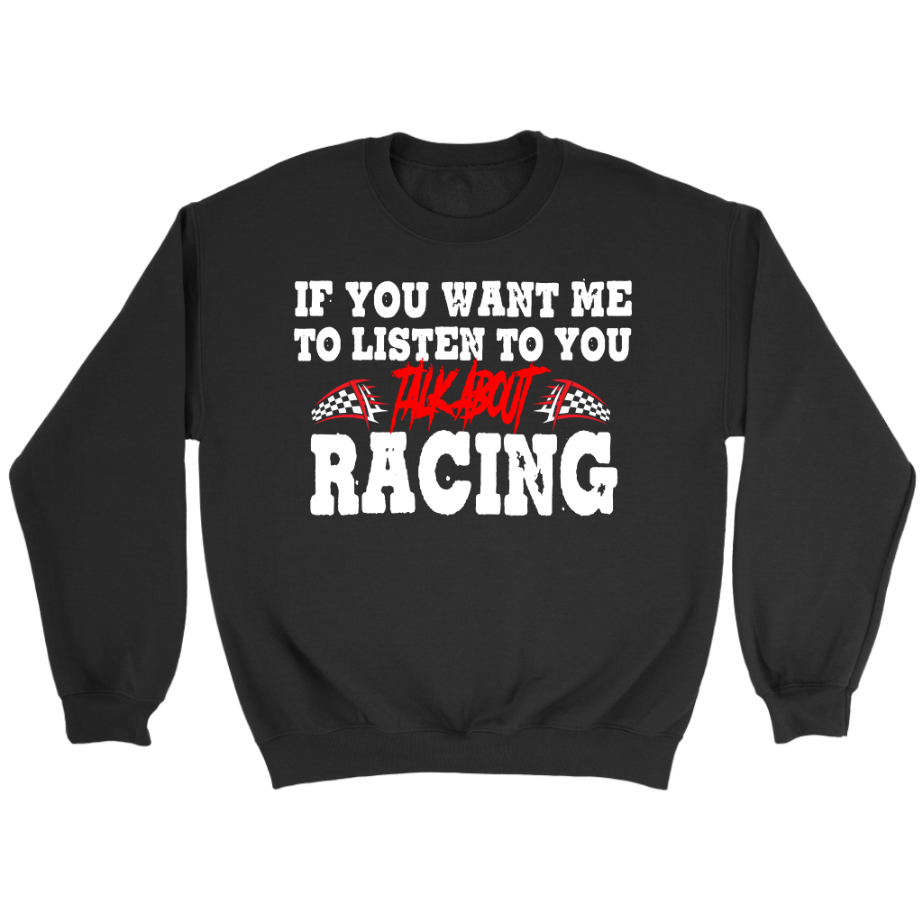 Funny racing quote hoodie and apparel for motorsports fans