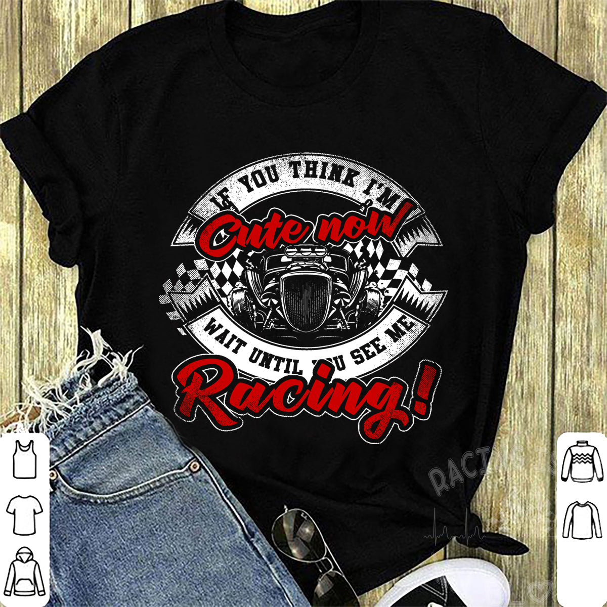racing girl t-shirts