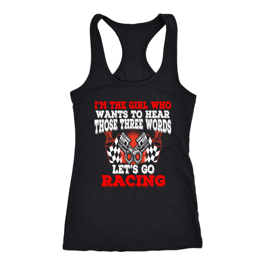Let's Go Racing, Funny Racing Shirts, Women's Motorsports Apparel, Car Girl Graphic Tee, Racetrack Hoodie, Summer Racing Tank, Pit Lane V-Neck, Stock Car Fan Clothes, Dirt Track Gift, Speedway Watch Party Outfit