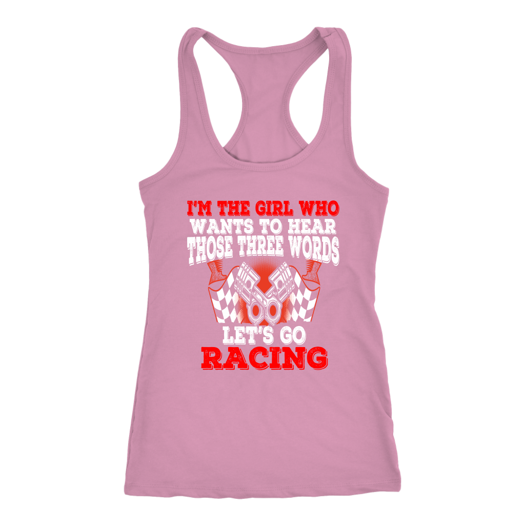 Let's Go Racing, Funny Racing Shirts, Women's Motorsports Apparel, Car Girl Graphic Tee, Racetrack Hoodie, Summer Racing Tank, Pit Lane V-Neck, Stock Car Fan Clothes, Dirt Track Gift, Speedway Watch Party Outfit
