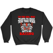 Let's Go Racing, Funny Racing Shirts, Women's Motorsports Apparel, Car Girl Graphic Tee, Racetrack Hoodie, Summer Racing Tank, Pit Lane V-Neck, Stock Car Fan Clothes, Dirt Track Gift, Speedway Watch Party Outfit