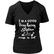 drag racing women's t-shirts