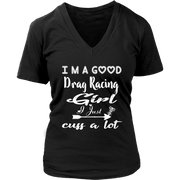 drag racing women's t-shirts