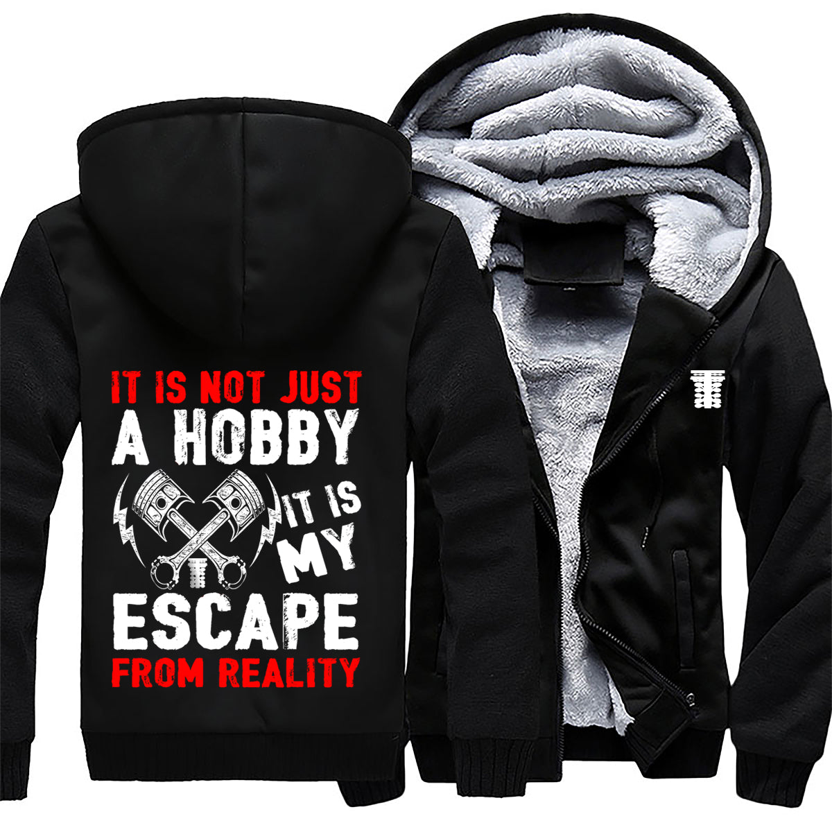 It's Not Just A Hobby It's My Escape From Reality Drag Racing Jacket 