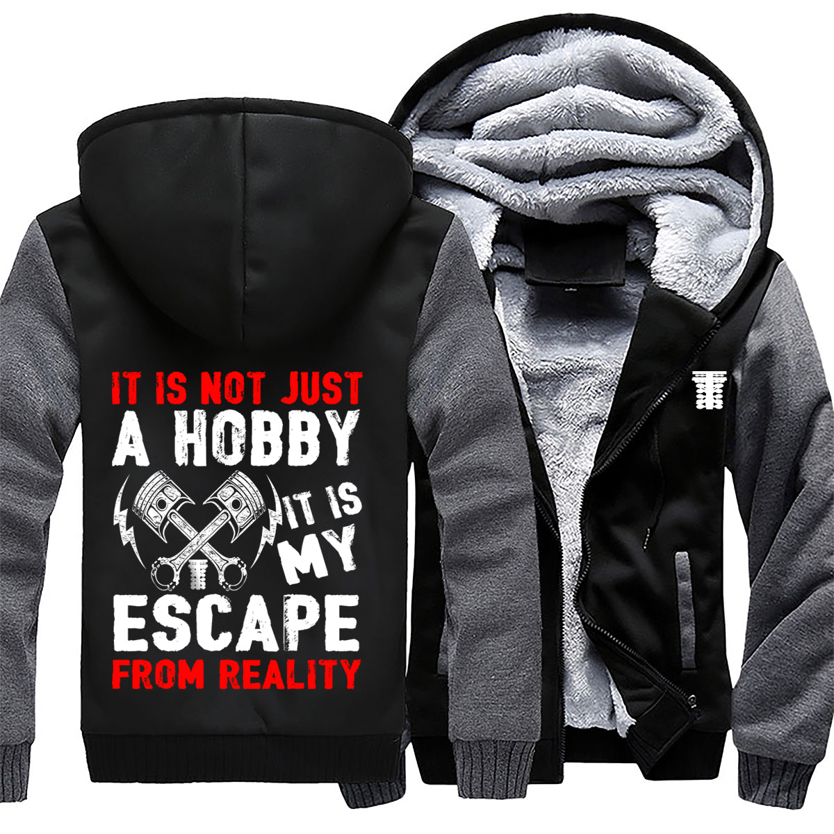 It's Not Just A Hobby It's My Escape From Reality Drag Racing Jacket 