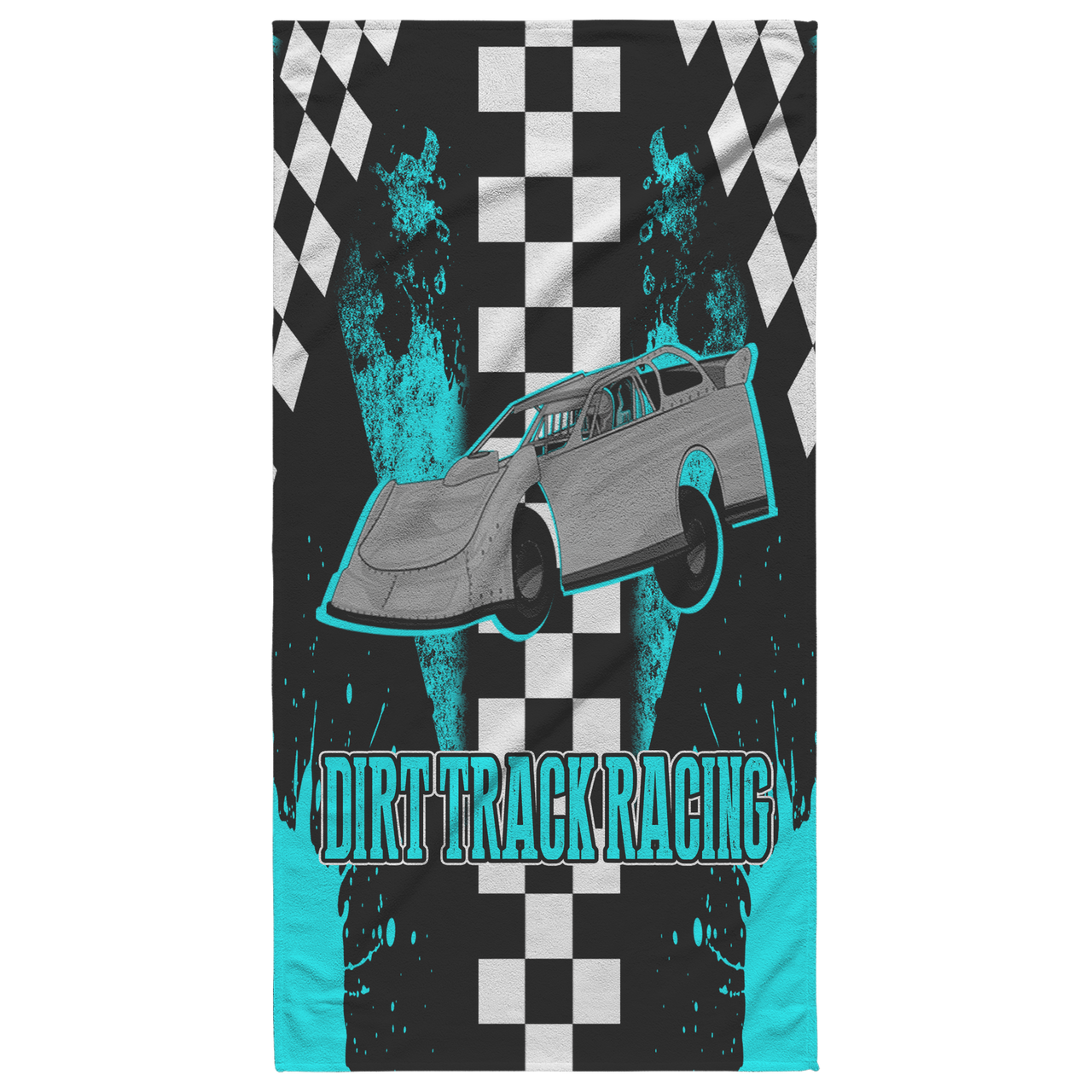 Dirt Track Racing Late Model Beach Towel