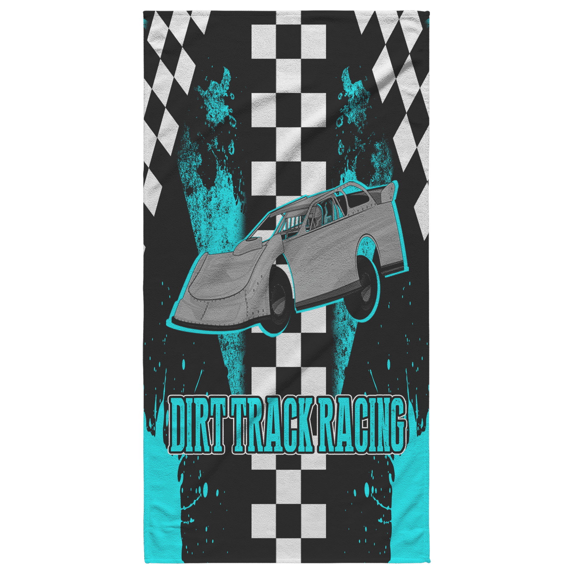 Dirt Track Racing Late Model Beach Towel