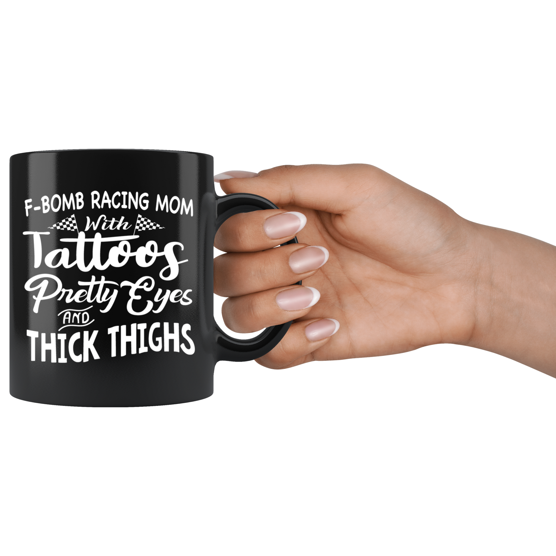 racing mom mug