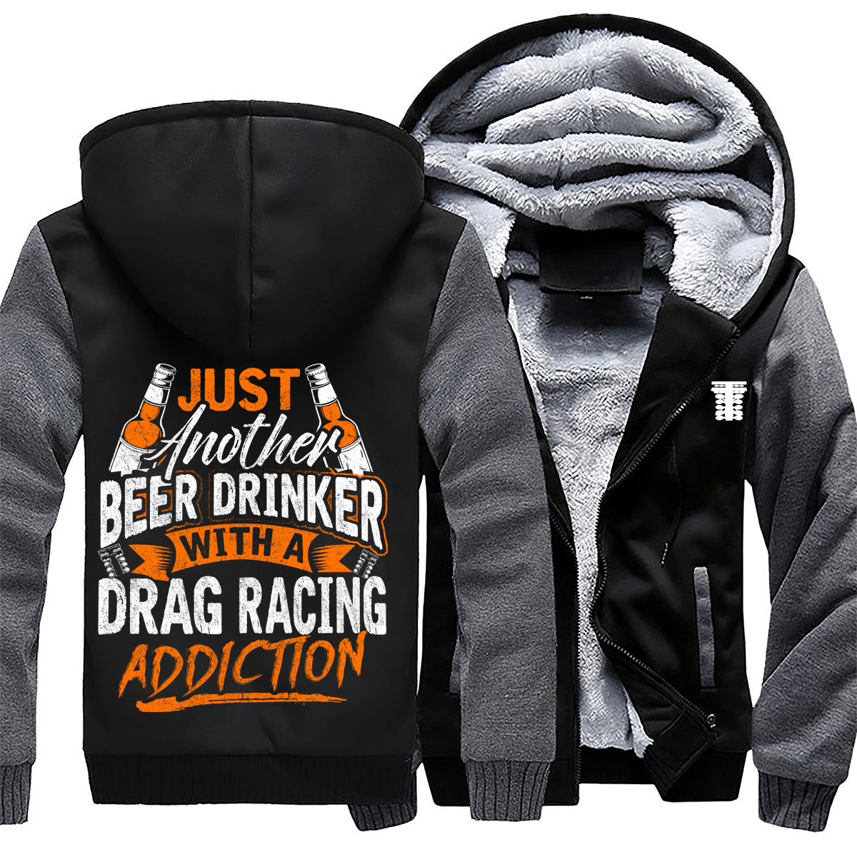 Just Another Beer Drinker With A Drag Racing Addiction Jacket 